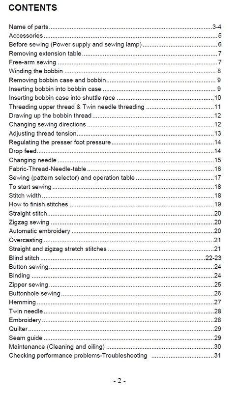 Product picture Empisal CELEBRITY 550 sewing machine instruction manual