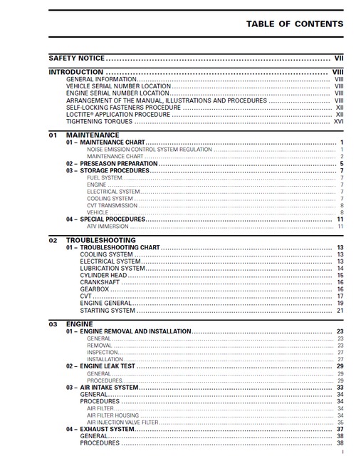 Product picture Bombardier DS250 ATV 2006 -2015 Service Manual