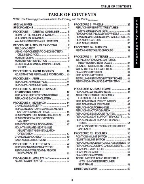 Product picture INVACARE PRONTO R2 / PRONTO R2-250 WHEELCHAIR SERVICE MANUAL