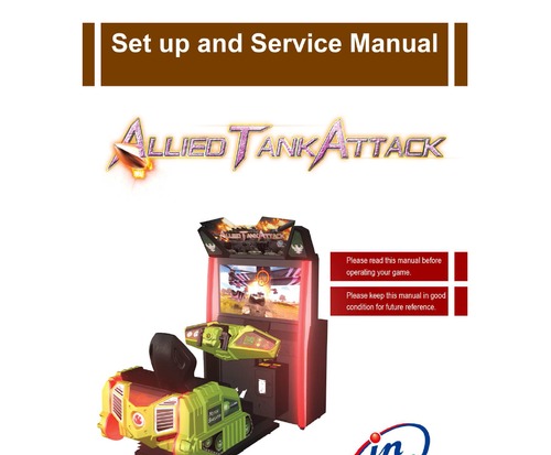 Product picture INJOY MOTION ALLIED TANK ATTACK GAME MACHINE SET UP AND SERV