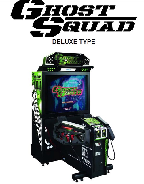 Product picture SEGA GHOST SQUAD DELUXE TYPE GAME MACHINE SERVICE MANUAL